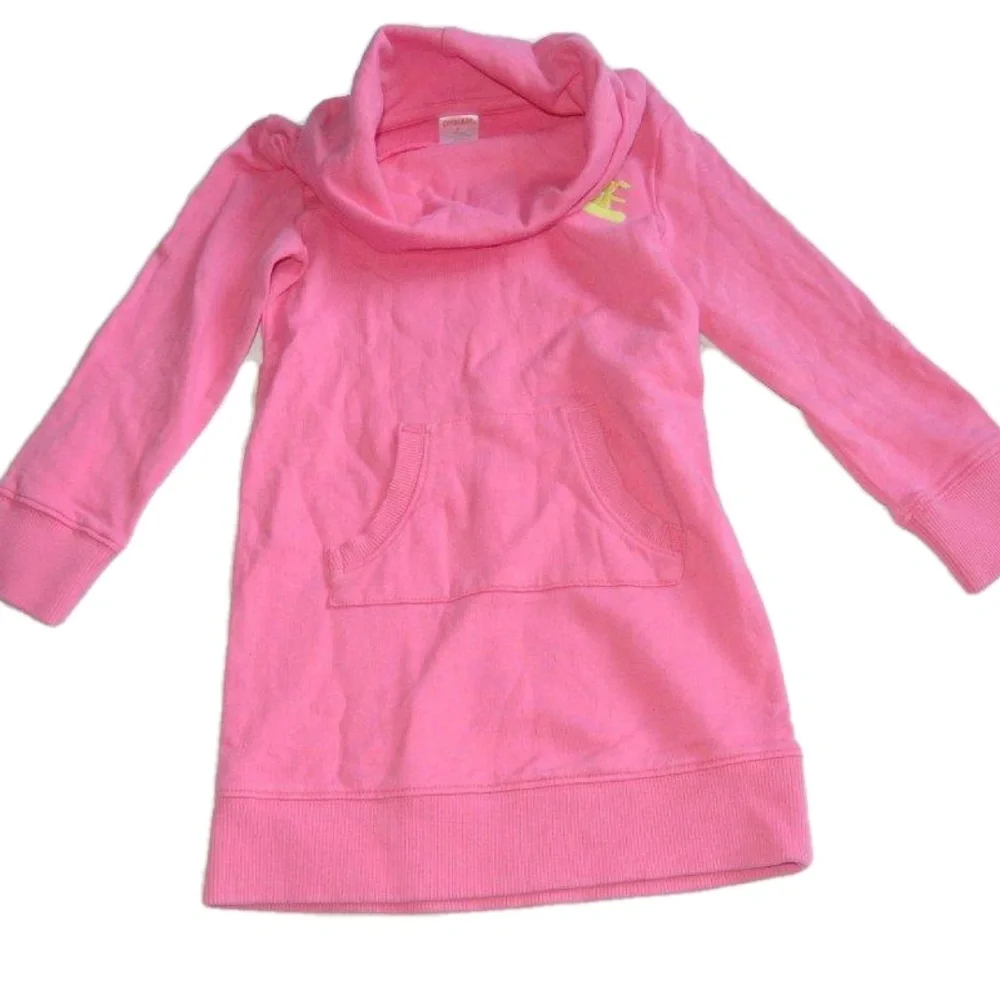 Gymboree Cowl Neck Dress 4 Snow Sports‎ pink